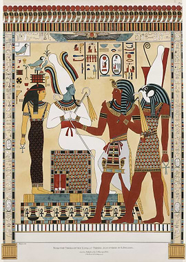 egyptian mural