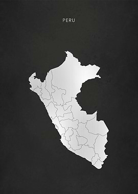 Silver Peru Map