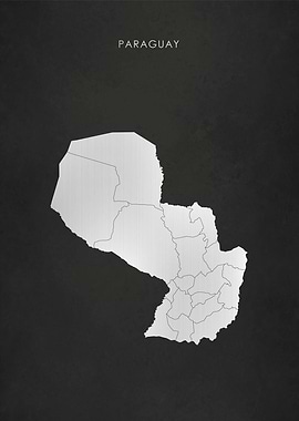 Silver Paraguay Map