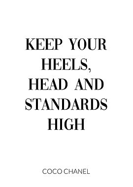 Coco Chanel Quote Heels