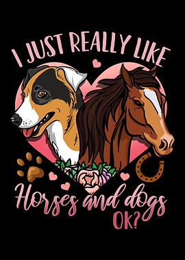 Horse Dog Horses And Dogs