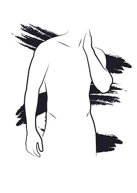 Line Art Male Figure