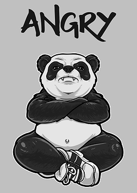 Funny Angry Panda Bear