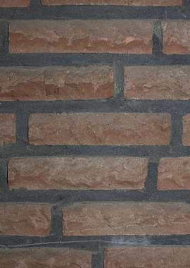 Retro red brick wall macro