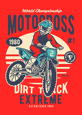 Motocross Dirt Track Logo