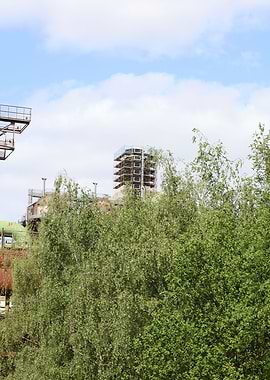 Industrial factory place