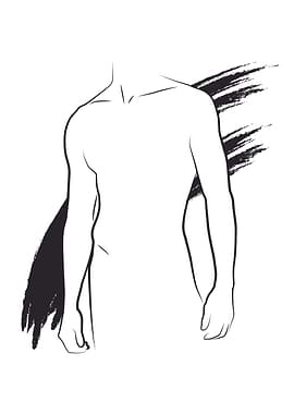 Line Art Male Figure