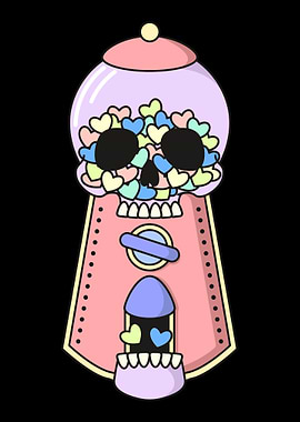 Pastel Goth Skull Candy