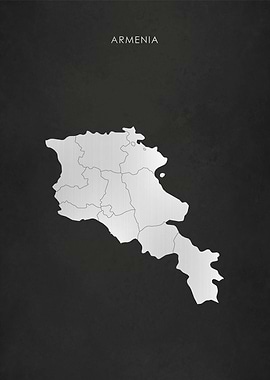 Silver Armenia Map