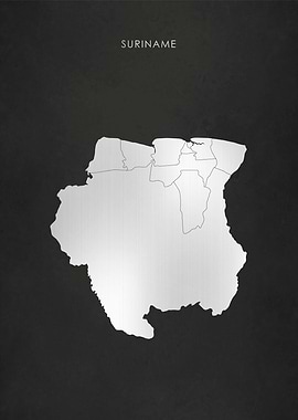 Silver Suriname Map