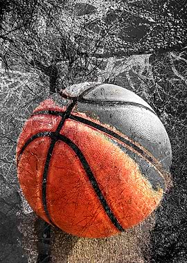 Basketball art print S 163