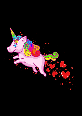 Unicorn spreading love
