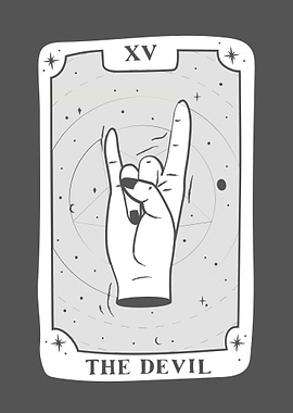 White Tarot Card THE DEVIL