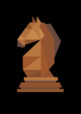 Chess Knight Cool Retro