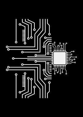 PCB Board Traces Computer