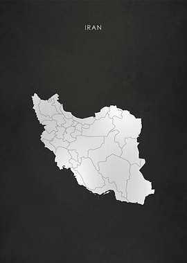 Silver Iran Map