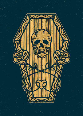 Skull Dead Roses Tattoo