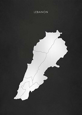 Silver Lebanon Map