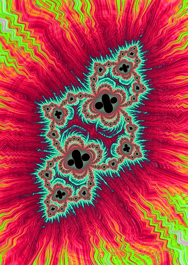 Trippy Funky Neon Fractal