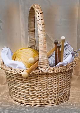 wool in basket