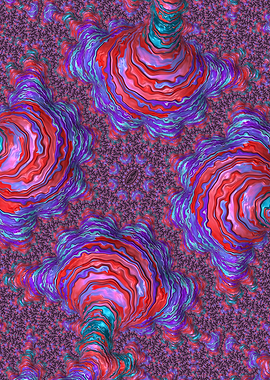 Vibrant Jewel Tone Fractal