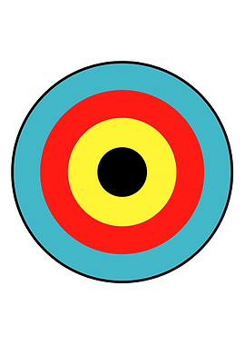 Isolated Archery Target