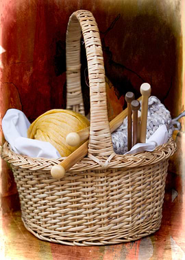wool in basket