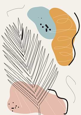 Modern Art with Leaf