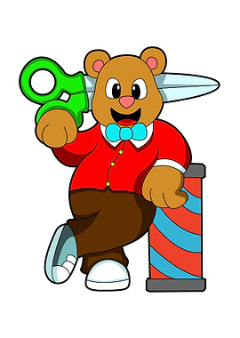 Bear Hairdresser Scissors