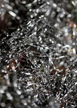 Metal wire abstract macro