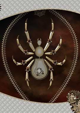 Fantasy steampunk spider