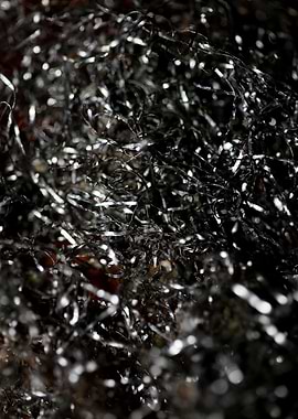 Metal wire abstract macro