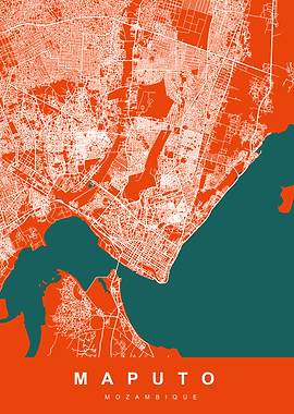 MAPUTO map Mozambique