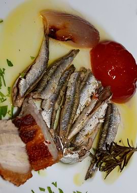 Greek sardines raw cuisine