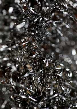 Metal wire abstract macro