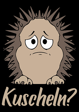 Funny Cute Hedgehog Cuddle