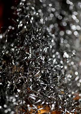 Metal wire abstract macro