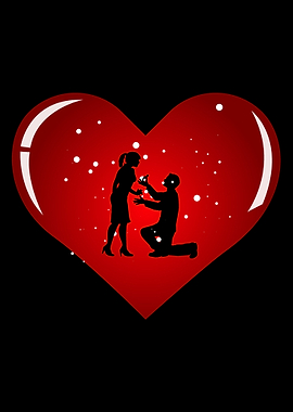 Love Couple in Heart