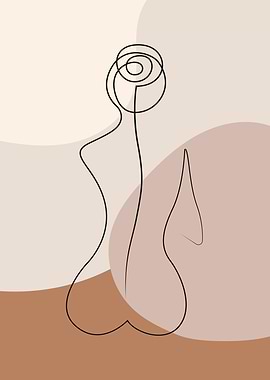 Line Nude Art