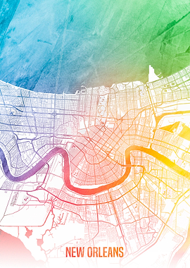 New Orleans map