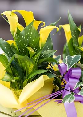calla lily in the garden