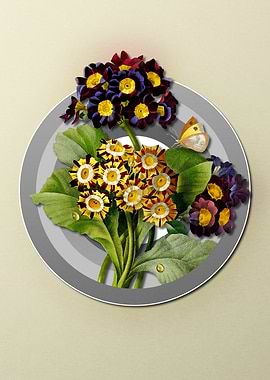 Geometric Antique Flower