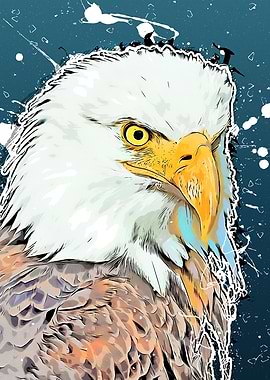 Eagle bird art