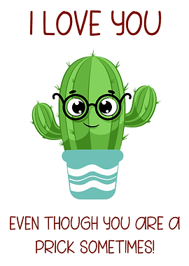 I love you prick valentine