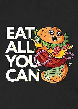 Funny Fast food Burger