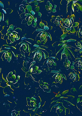 Succulent Leaves Pattern