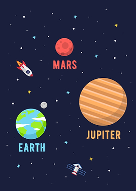 Set 3 planets for kids