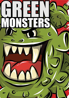 green monster illustration