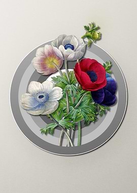 Geometric Anemone Flowers