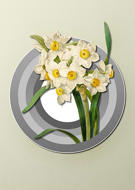 Pastel Floral Daffodil